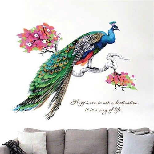 Peacock Wall Stickers 3d Removable Stickers Wallpaper Decor