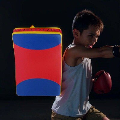 Taekwondo Foot Target Arc-Shaped Kick Punch Shield Pad PU