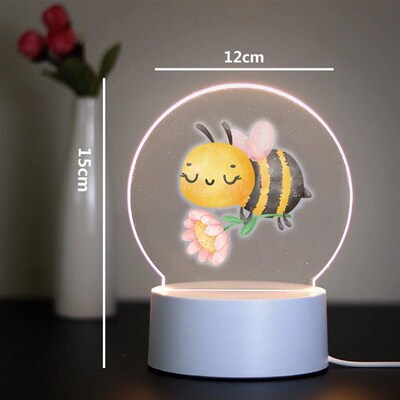 Bee 3D Night Light Kids Toy Birthday Christmas Gifts For Kid