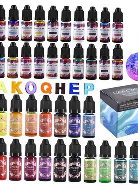 1 Set Resin Pigment Kit Art Ink Alcohol Liquid Colorant Dye