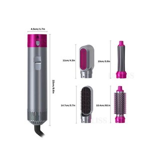 Leafless hair dryer five in one for curly hair with hot air