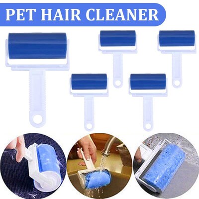 Washable Lint Sticking Roller Dust Cleaner for Clothes Pet H
