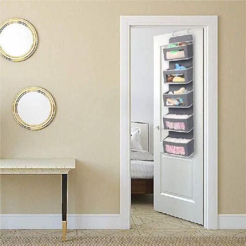 5-Pocket Cloth Wardrobe Storage Hanging Bag Wall Door