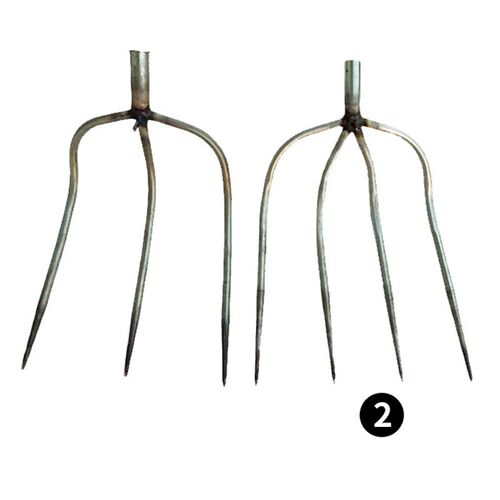 ThreeTineFourTineSteel Fork for Agricultural Tools Long Pole