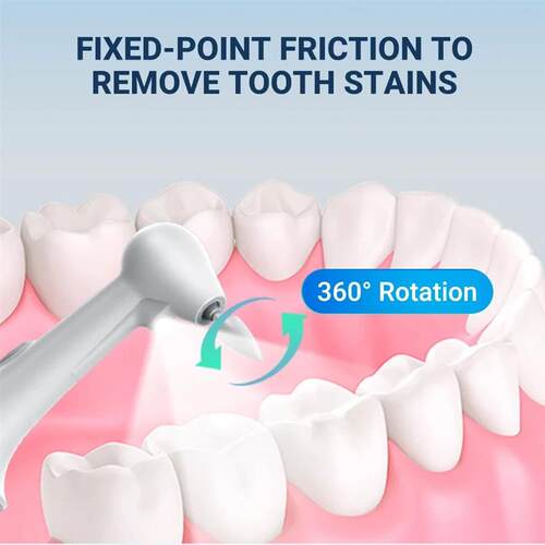 Electric Teeth Polisher 8pcs Replaceable Heads Dental Scaler