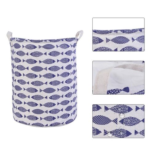 1pc 35x45cm Laundry Baskets Bin Cotton And Linen Dust Colle
