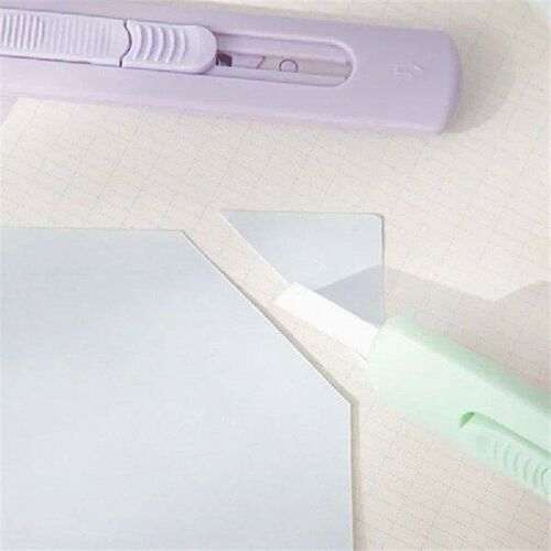 Mini Solid Color Utility Knife Ins Simplicity Korean Box
