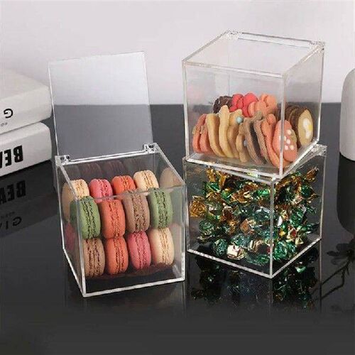 Transparent Acrylic Boxes With Cover Plastic Organizer Gift