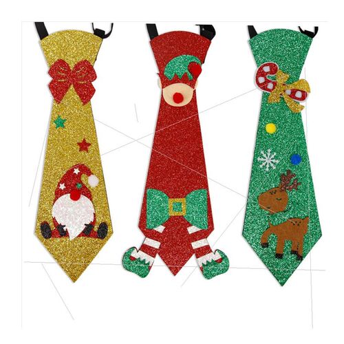 Christmas Tie Snowman Christmas tree tie party decoration