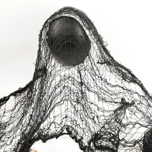 HOT SALES!!! Black Halloween Creepy Gauze Large Grid Yarn