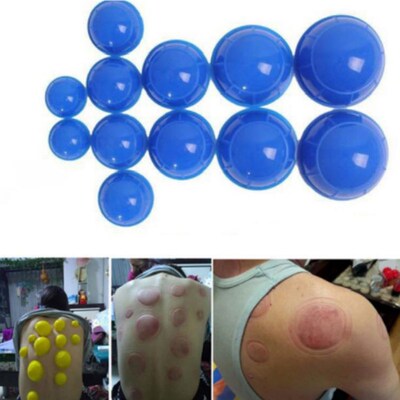 12Pcs Set Strong Suction Vacuum Cupping Cup Kit Anti Celluli