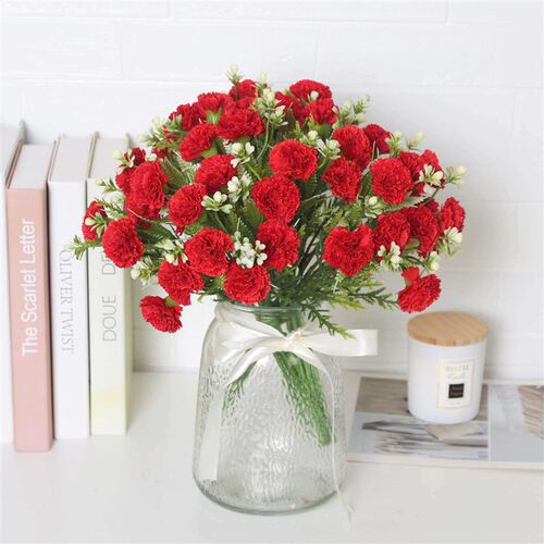 Handheld New Carnation Artificial Flower Home Desktop Fake F