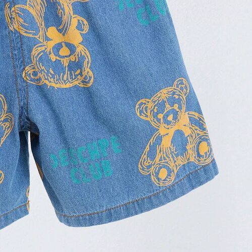 Boys Denim Clothing Sets Summer Children Fashion Cartoon Bea