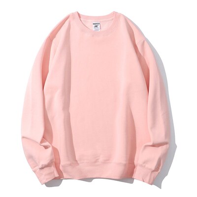 Autumn and Winter Crewneck Sweater Fleece-lined Mens Youth