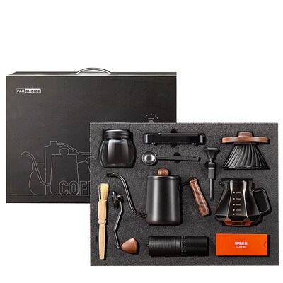 Hand brewed coffee set hand brewed coffee pot grinder