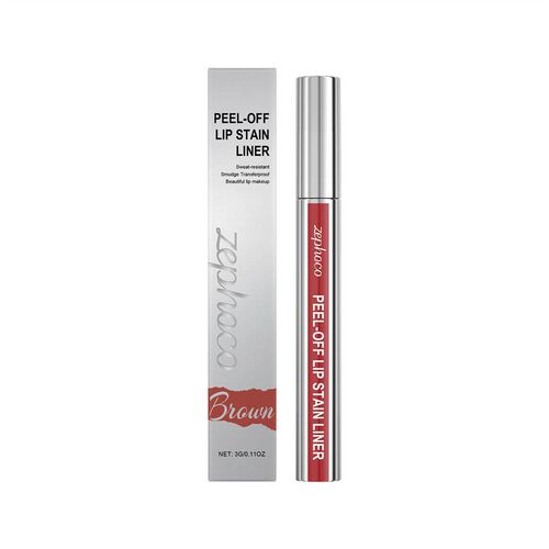 ZEPHOCO Brown Moisturizing Peel-Off Lip Gloss - Lightweight,