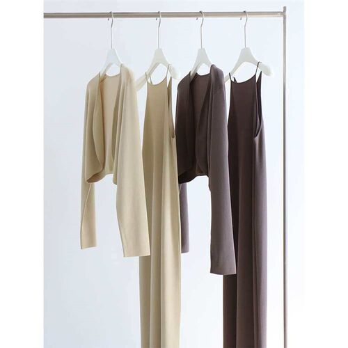 High-end Yilit 16-stitch Knitted Slip Dress Long Dress with