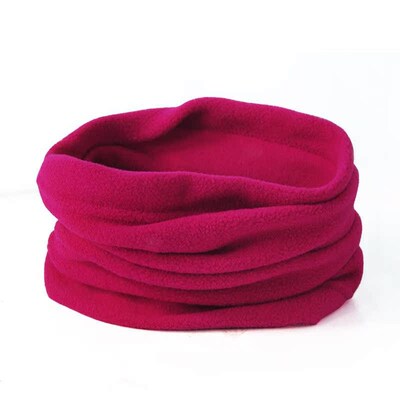 Mens Womens Thermal Warm Fleece Snood Scarf Neck Warmer Bean