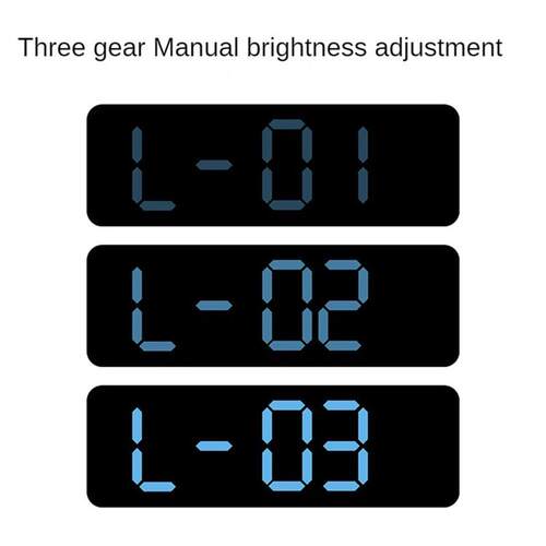 Large Digital Wall Clock Temperature and Humidity Week Displ