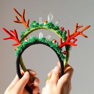 Fantasy Forest Mossy Mushroom Crown Fairy Headband Woodland