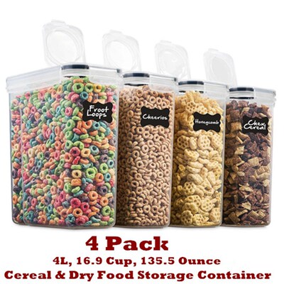 Cereal Containers Food Storage Organization  Baking Supplies