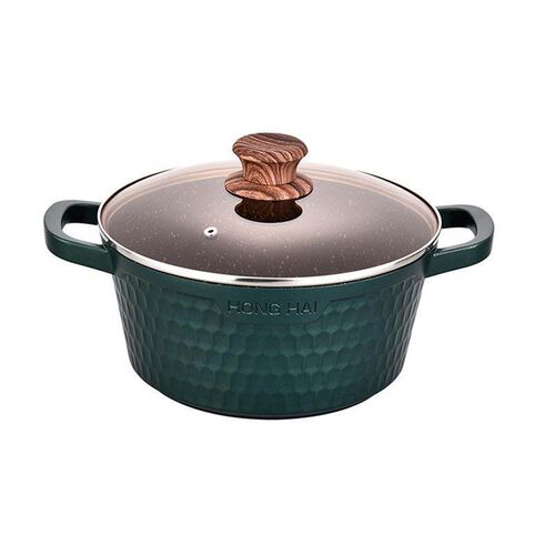 Concave Grain Bottom Aluminum Alloy Non-stick Soup Pot Milk