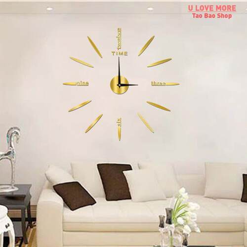 3D Luminous Wall Clock Stickers DIY Digital Clock Reloj De P