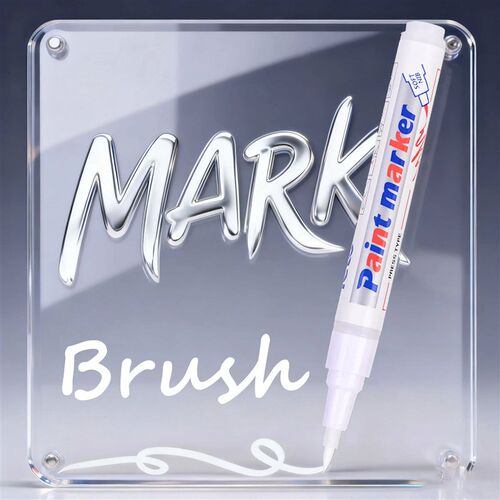 Soft Brush Paint Marker - Industrial Waterproof Pen for Tire