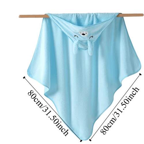 Super Absorbent Baby Bath Towel Quick-Drying Skin-Friendly A