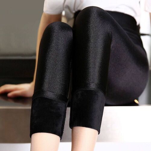 Autumn Winter Thick Leggings Fashion Solid Slim Pants Lady f