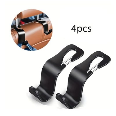 4-Pack Car Back Seat Headrest Hooks时尚后座挂钩