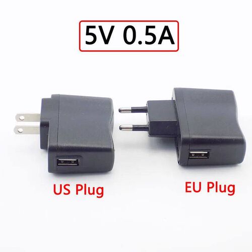 Micro USB Port Power Adapter 5V 0.5A Supply For Strip LED La