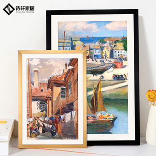 铝合金画框装 裱外框定制挂墙客厅订做金属任意大尺寸宽边条相框架