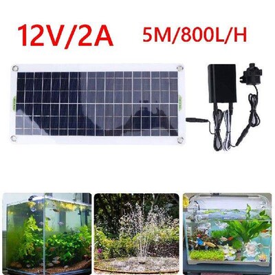 Aquarium Pump Garden Decoration 18V 30W Mini Solar Power