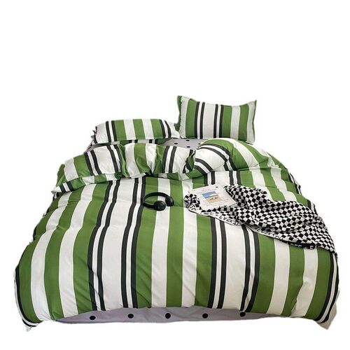 Aloe Vera Cotton 4-piece Brushed Bed Sheet And Quilt ver Fou