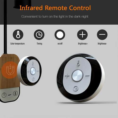 LED Reading Wall Light with Remote Control Touch Dimmable US