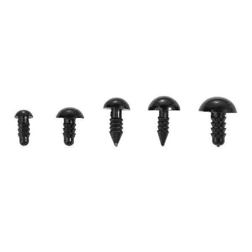 Full Black 6-12mm Toy Accessories DIY Funny Toy Plush