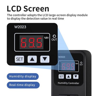 W2023 Digital Display Humidity Controller Socket AC110-220V
