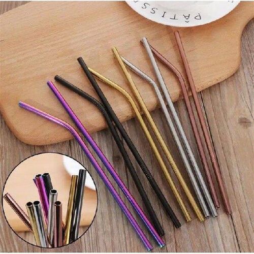 400Pc High Quality Colorful Straw 304 Stainless Steel