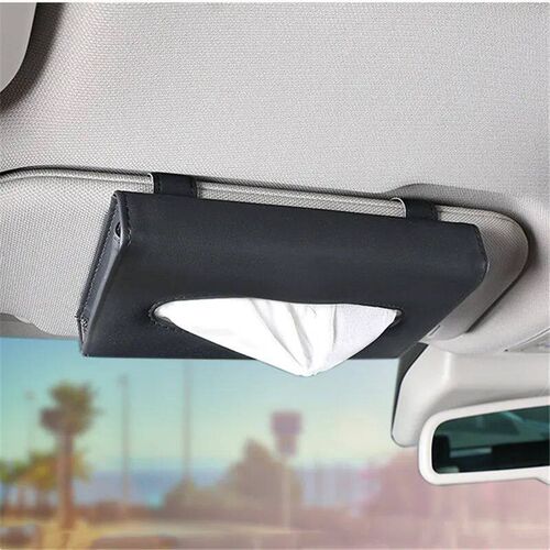 New Soft Leather Car Tissue Box Car Sun Visor Type Block Han