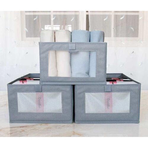 Bookcase Clothes Storage Box Fabric Shorts Storage Box Drawe