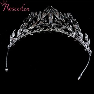 Stunning Copper Cubic Zircon Wedding Tiara CZ Bridal Bridesm
