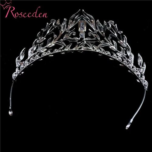 Stunning Copper Cubic Zircon Wedding Tiara CZ Bridal Bridesm