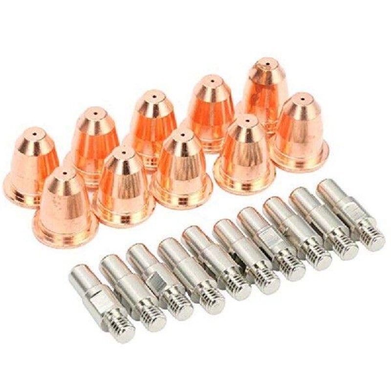 2 Set Plasma Electrode PR0110 Tip 0.8 PD0116-08 Shield Cup - 实物图