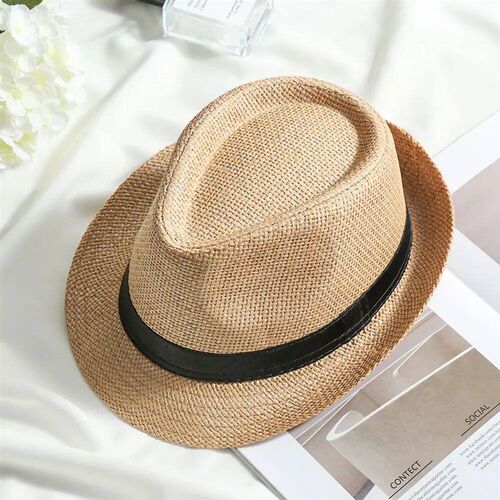 Unisex Fashion Beach Sun Cap Summer Wide Brim Straw Panama C