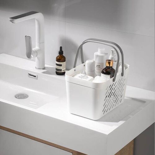 Handheld shower basket, student dormitory storage basket, ba