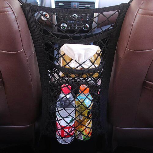 Car seat middle storage net bag car retaining net elastic ch