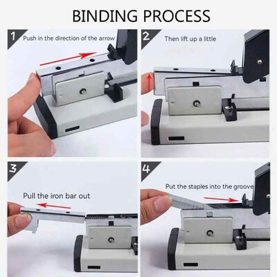 Huapuda Large Capacity Paper Binding Stapler Heavy Duty Stap