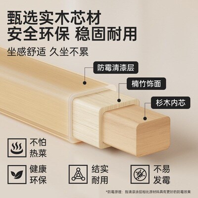 Wooden folding dining table portable small square table