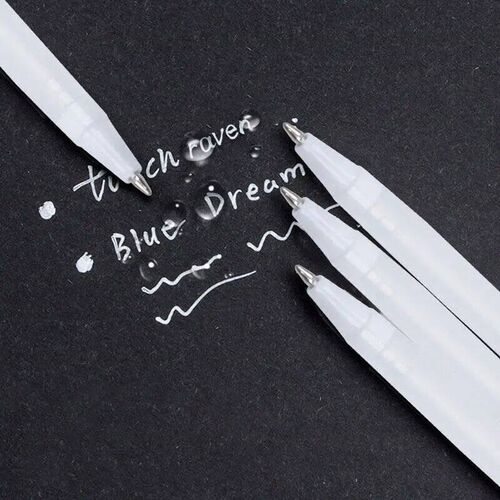 3/5ps/10ps Set 0.8mm Highlight Marker Pen White Ink Gel Pen